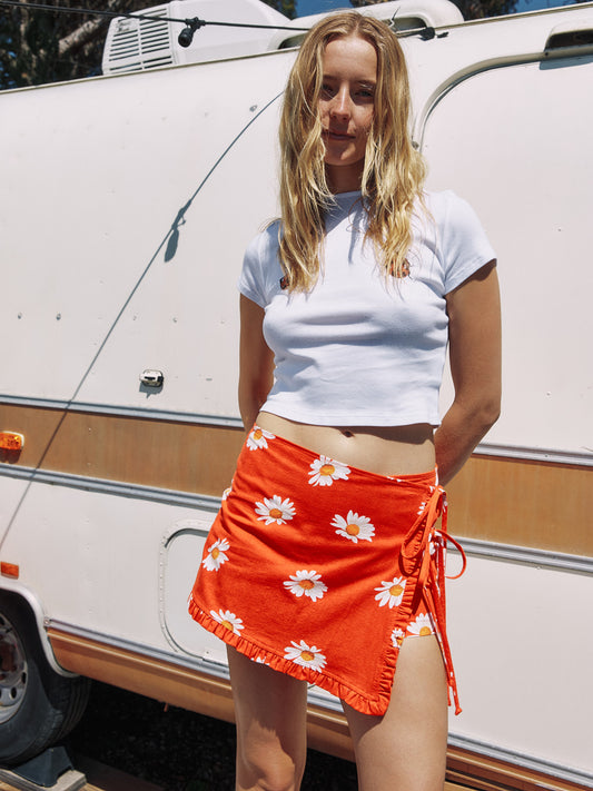 Christy Skort - Red Daisy