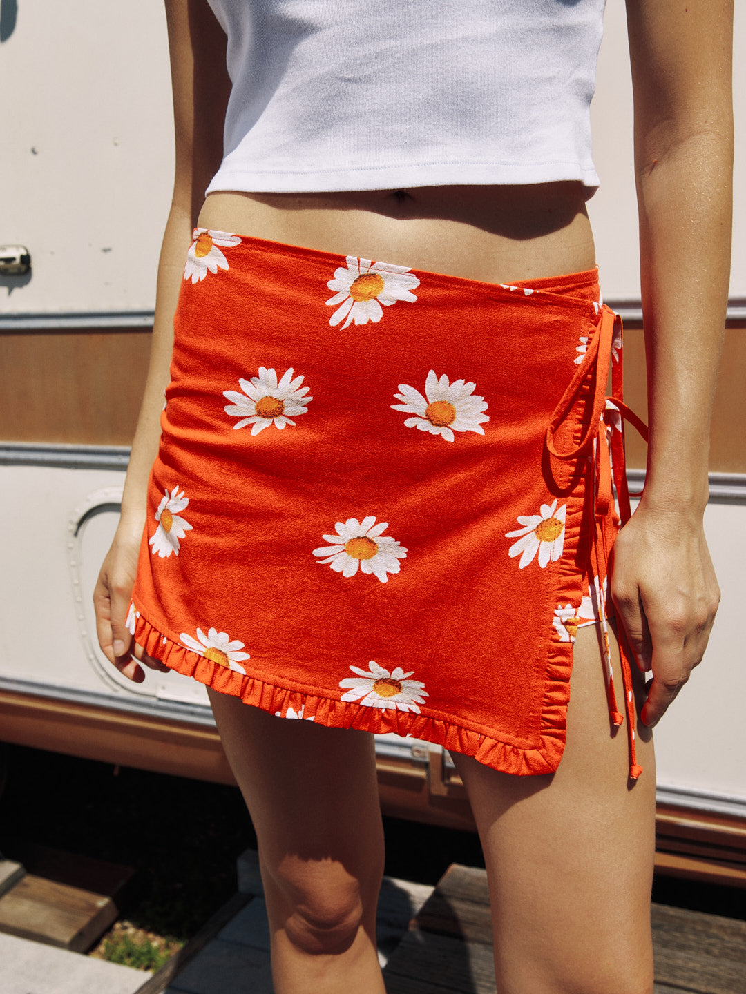 Christy Skort - Red Daisy