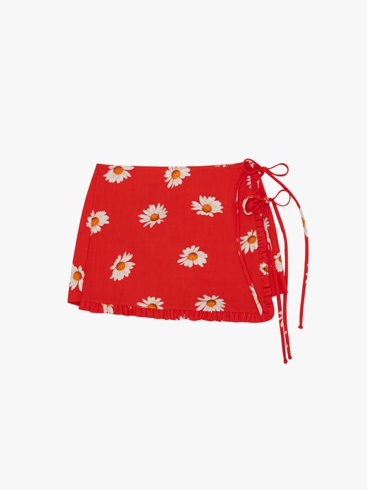 Christy Skort - Red Daisy