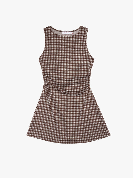 Cindy Dress - Cocoa Plaid