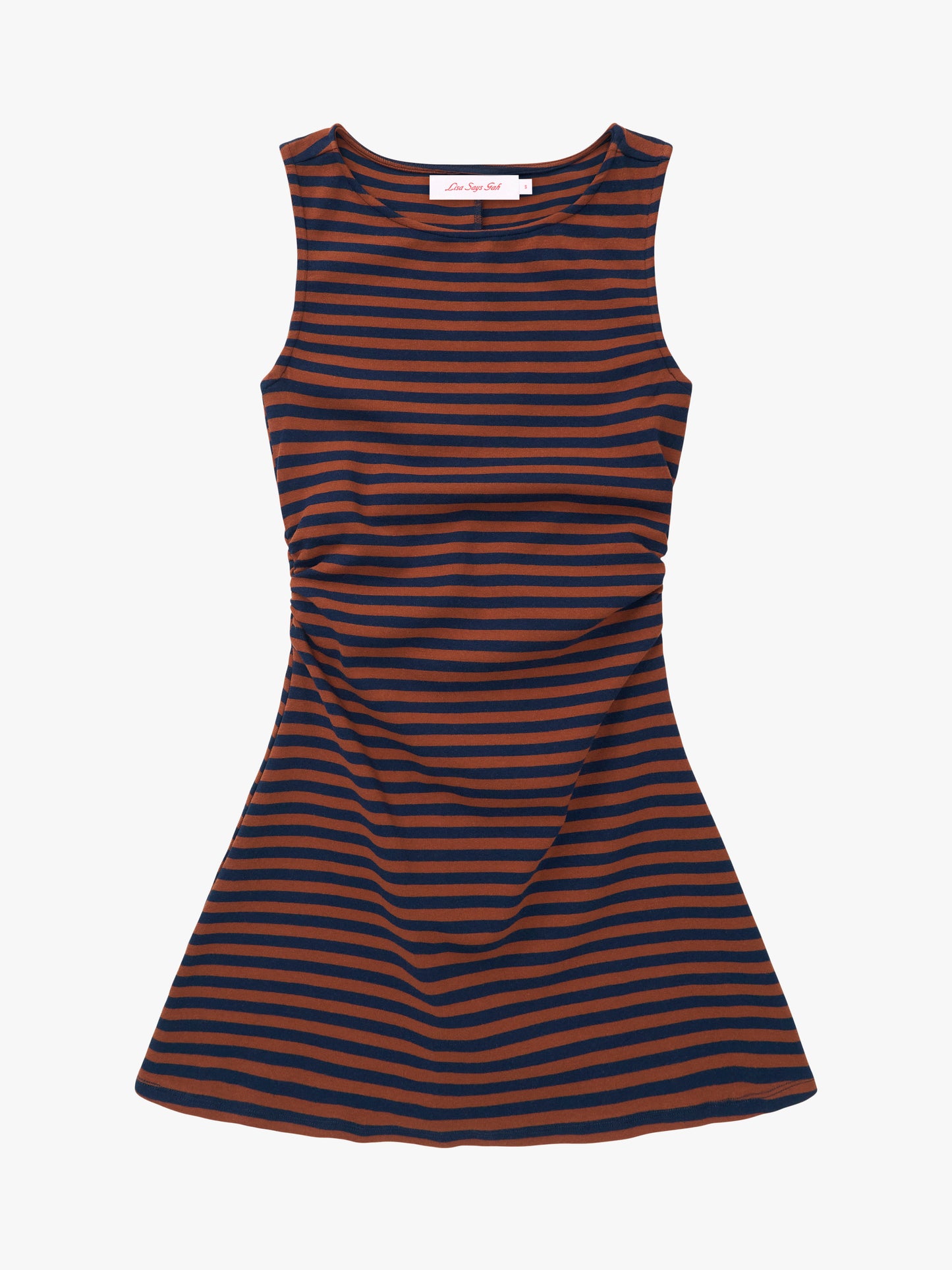 Cindy Dress - Tobacco Stripe