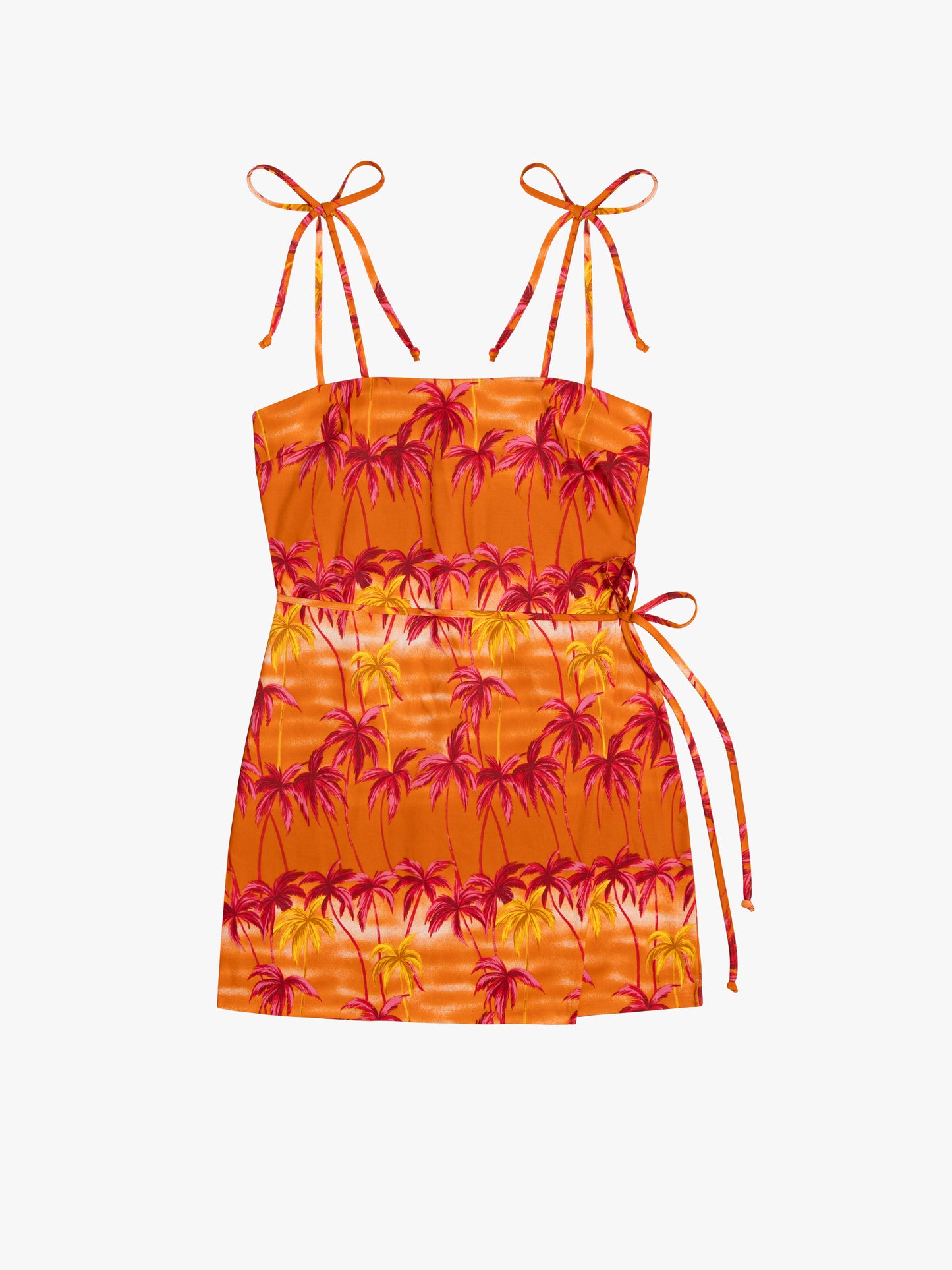 Clara Mini Dress - Sunset Orange