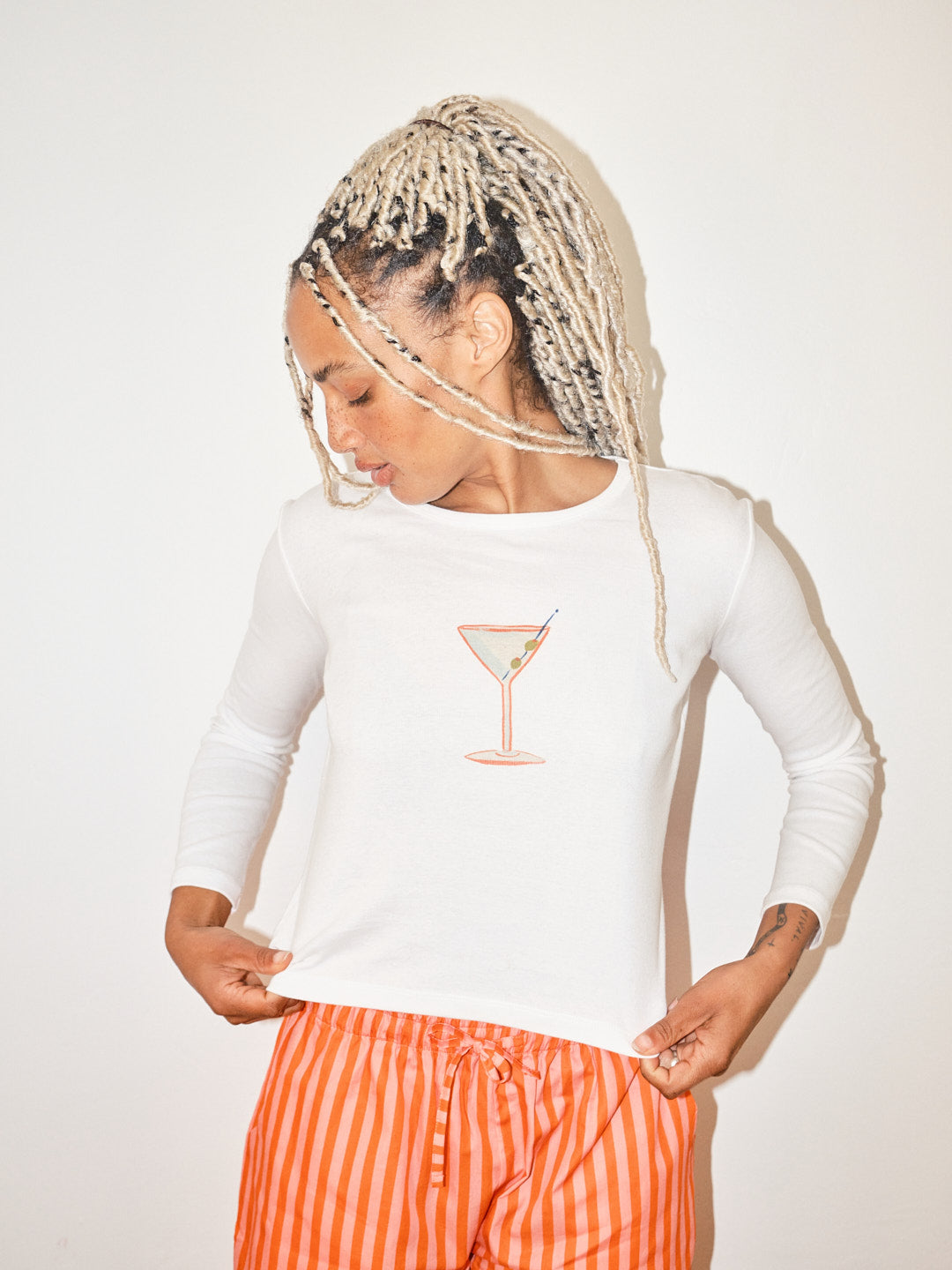 Dana Long Sleeve Tee - Martini – Lisa Says Gah