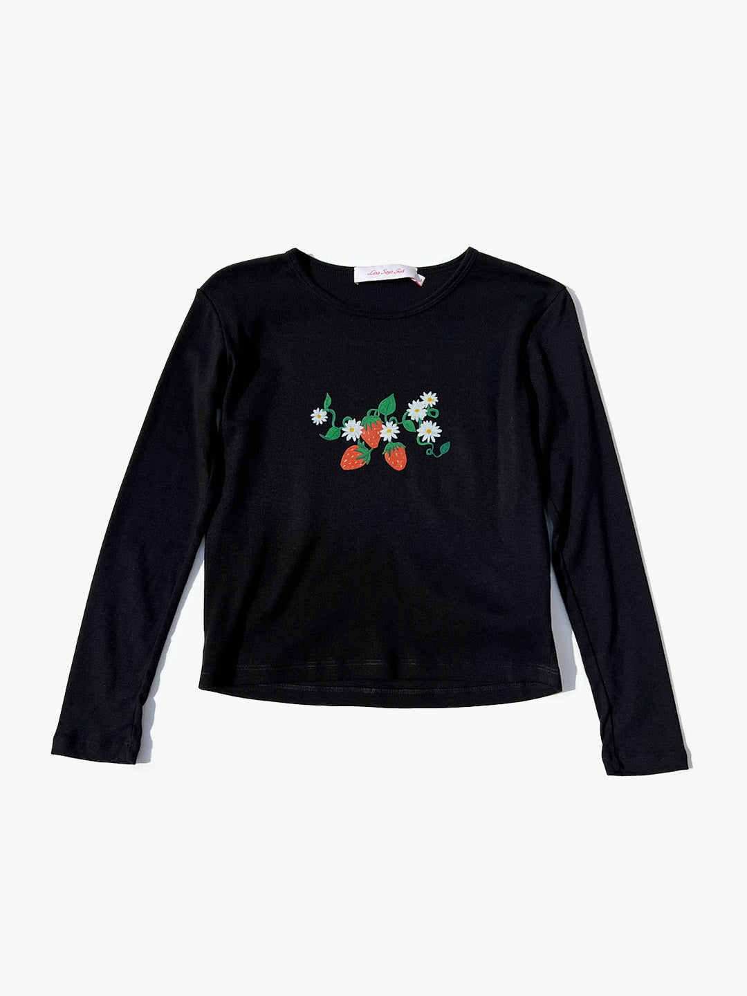 Dana Long Sleeve Tee - Black/Strawberry