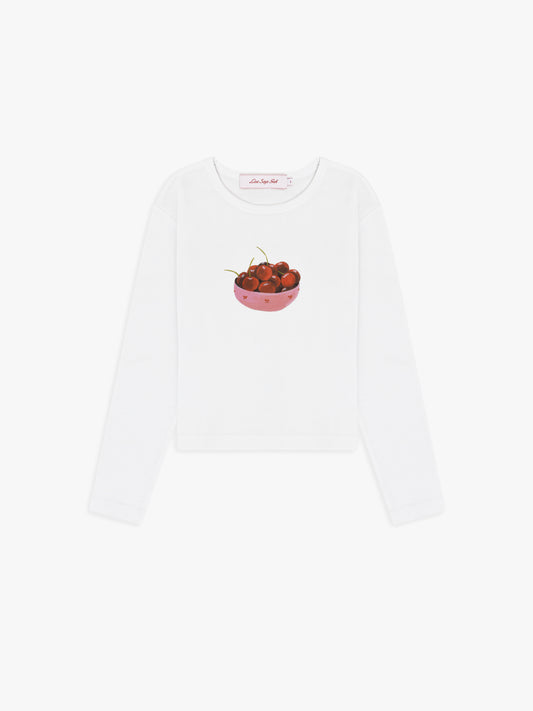 Dana Long Sleeve Tee - Cherry Bowl
