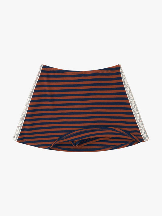Darcy Skort - Tobacco Stripe