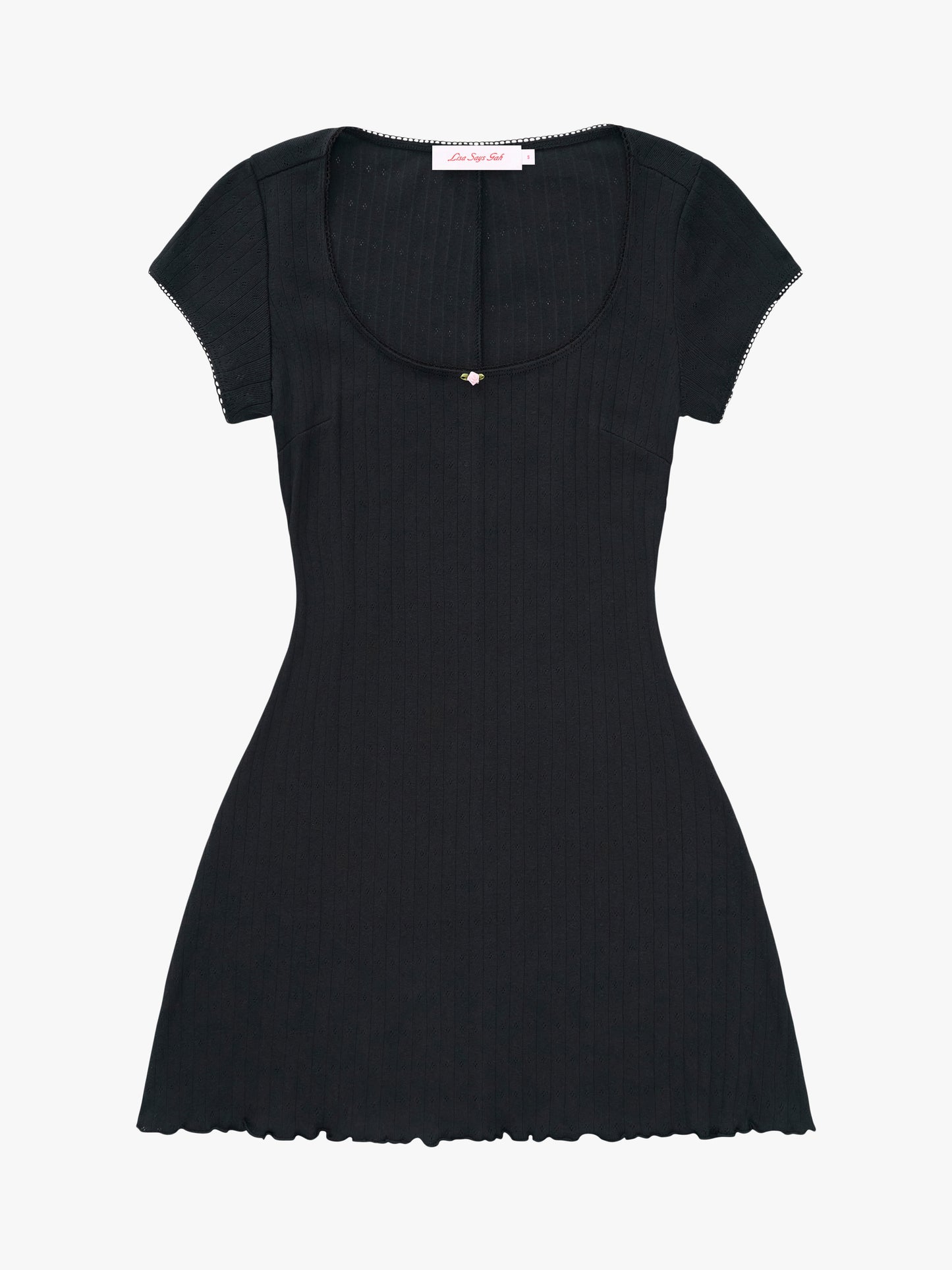 Della Dress - Black Pointelle