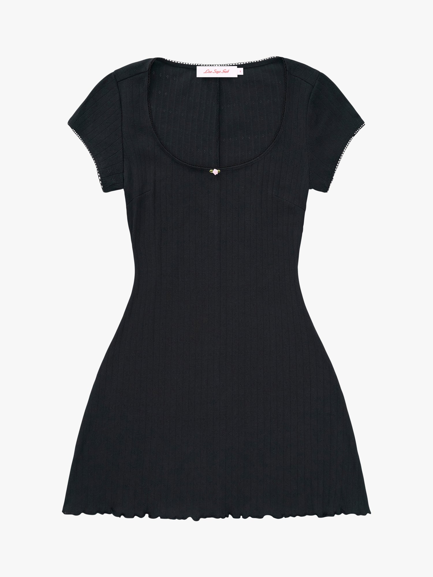 Della Dress - Black Pointelle