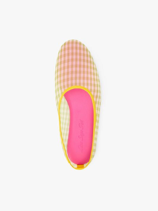 Eden Mesh Flat - Grape Gingham
