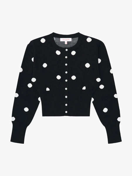 Emi Cardi - Black/White Dot – Lisa Says Gah