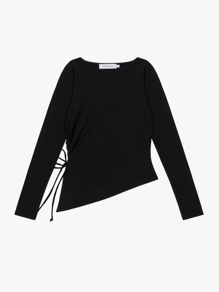 Emma Long Sleeve Top - Black Rib – Lisa Says Gah