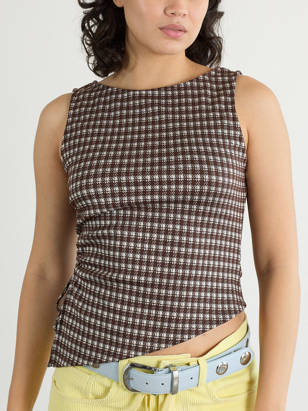 Erin Tank - Cocoa Plaid – Lisa Says Gah