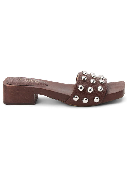 Fiora Studded Sandal - Chocolate