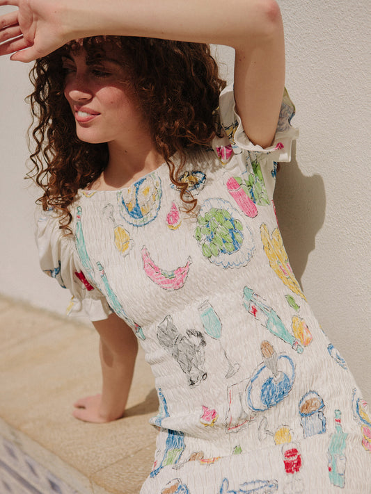 Soho Mini Dress - Euro Breakfast
