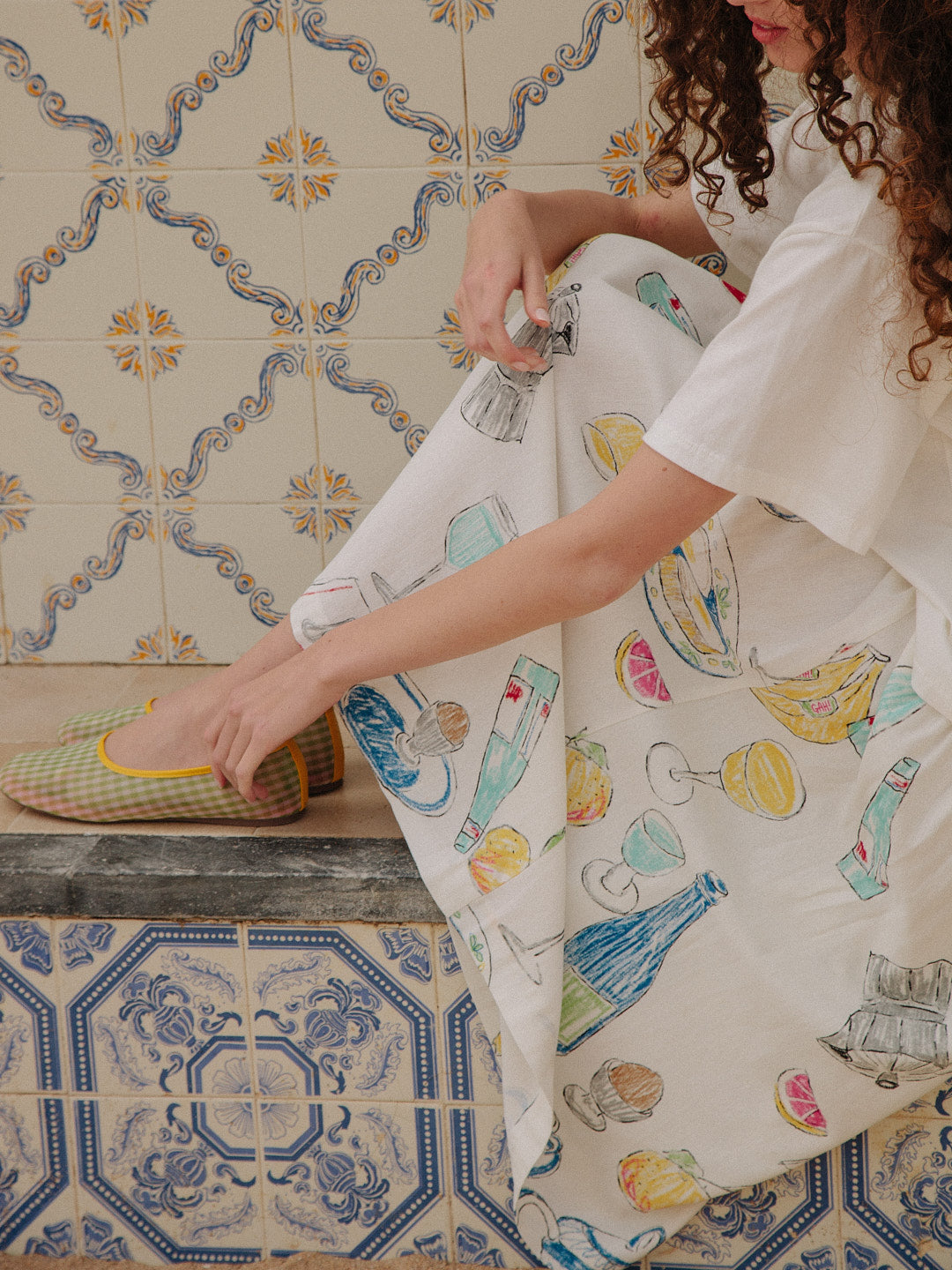 Penny Midi Skirt - Euro Breakfast