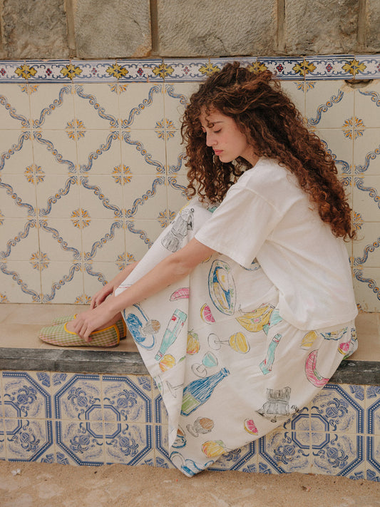 Penny Midi Skirt - Euro Breakfast