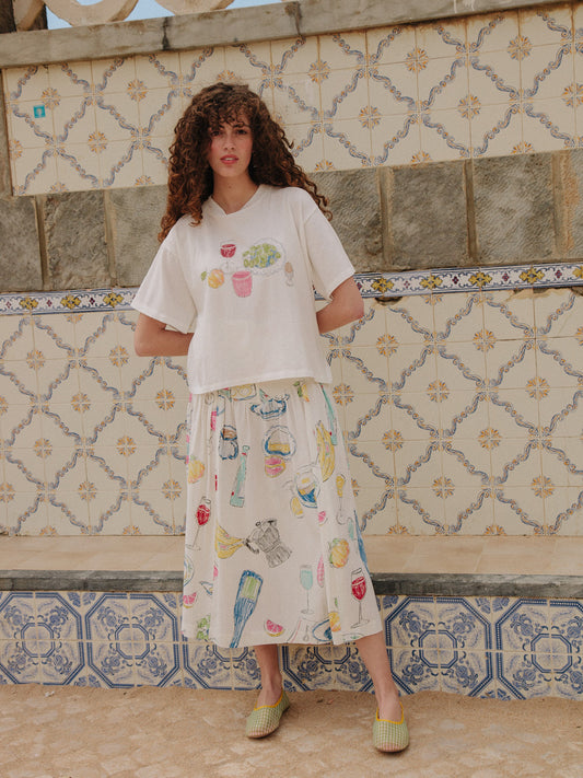 Penny Midi Skirt - Euro Breakfast