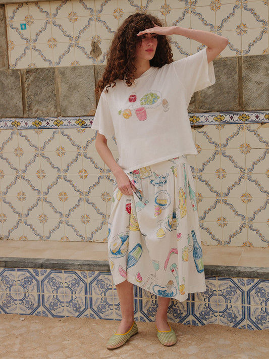 Penny Midi Skirt - Euro Breakfast
