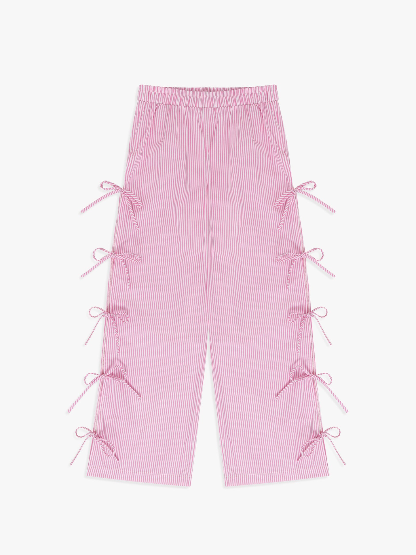 Evelyn Tie Pant - Pink Stripe