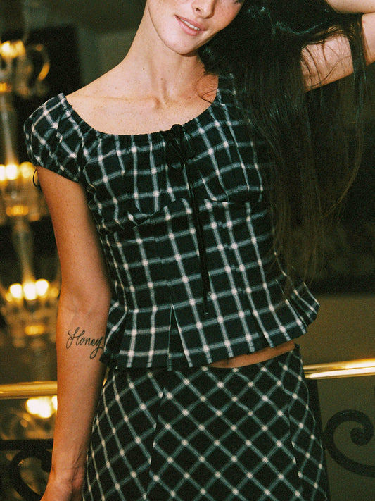 Pat Top - Midnight Plaid