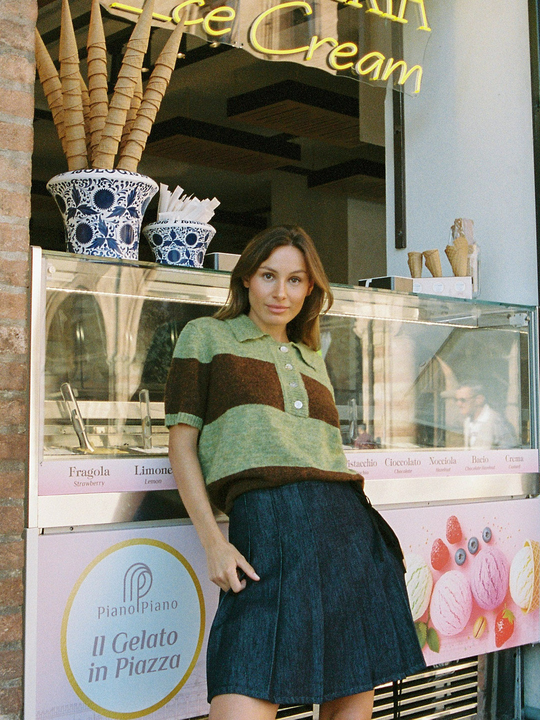 Naomi Wrap Skirt - Dark Wash Denim