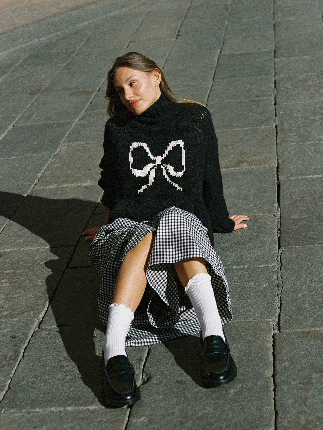 Cece Turtleneck - Ink Bow