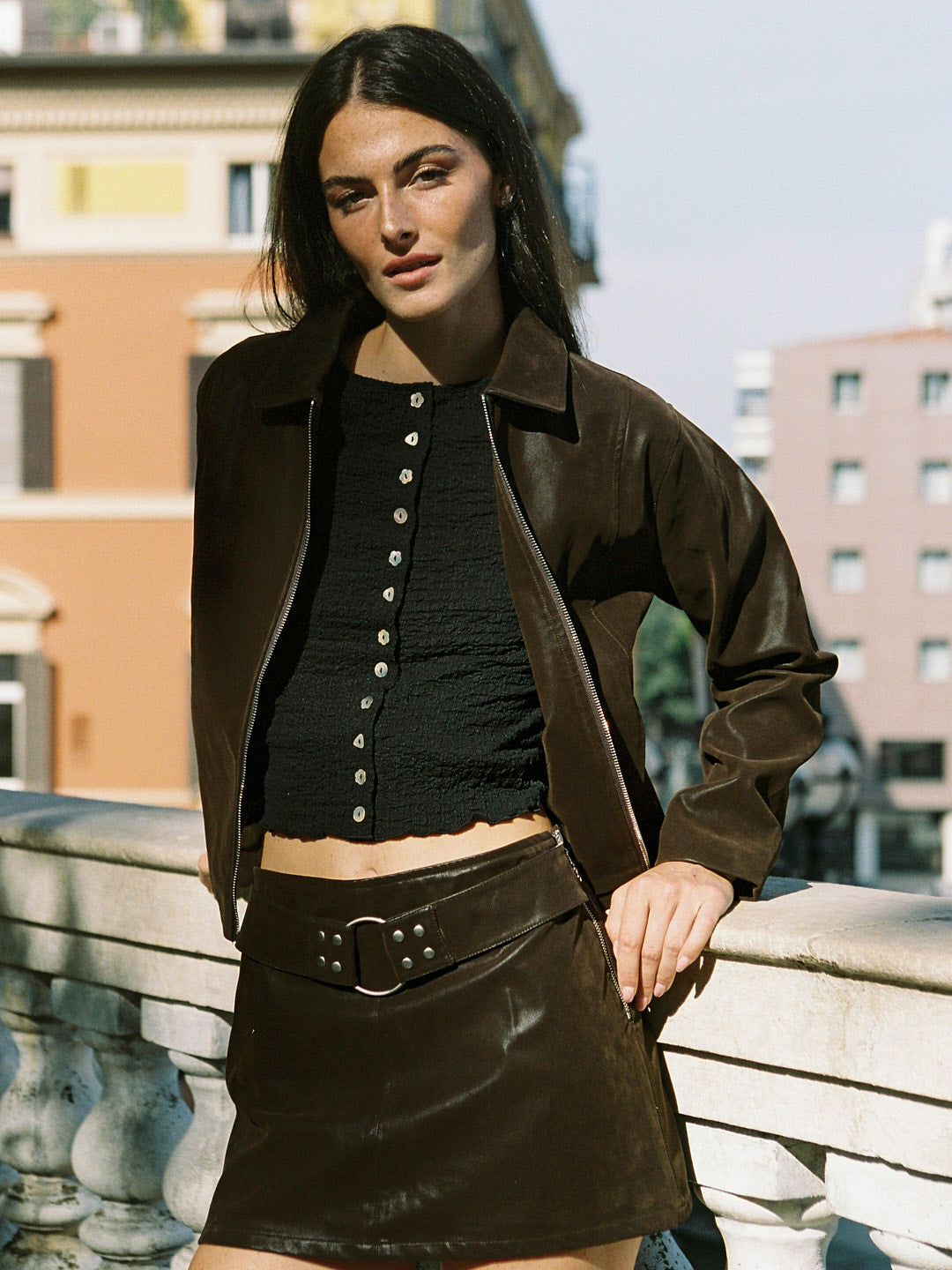 Shyla Jacket - Mocha Suede