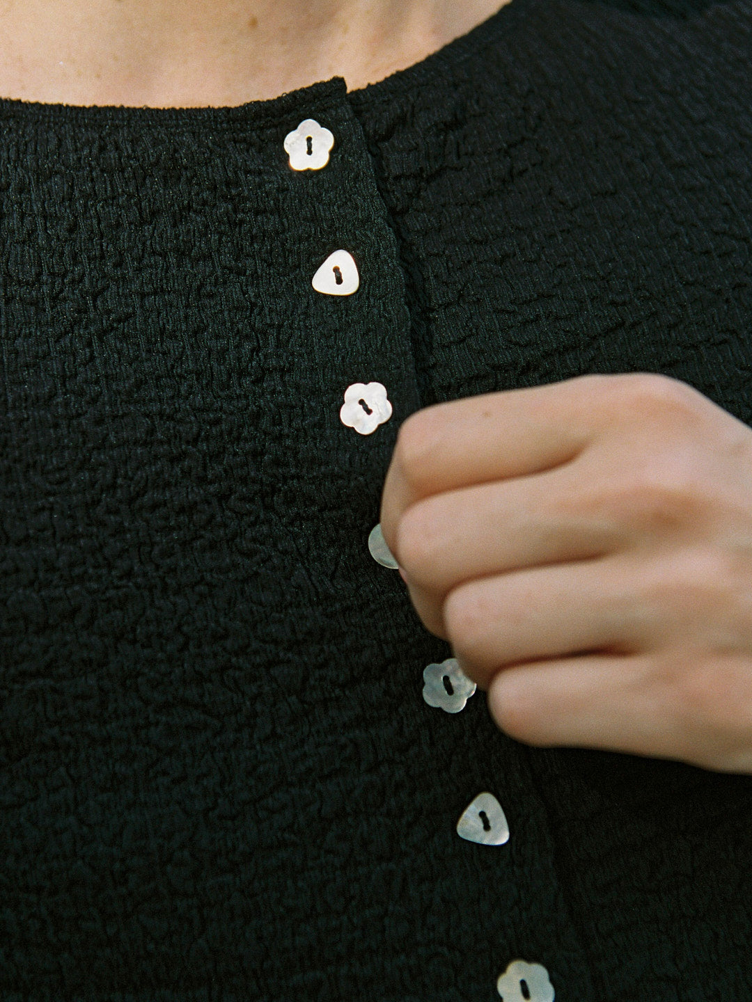 Summer Long Sleeve Top - Caviar