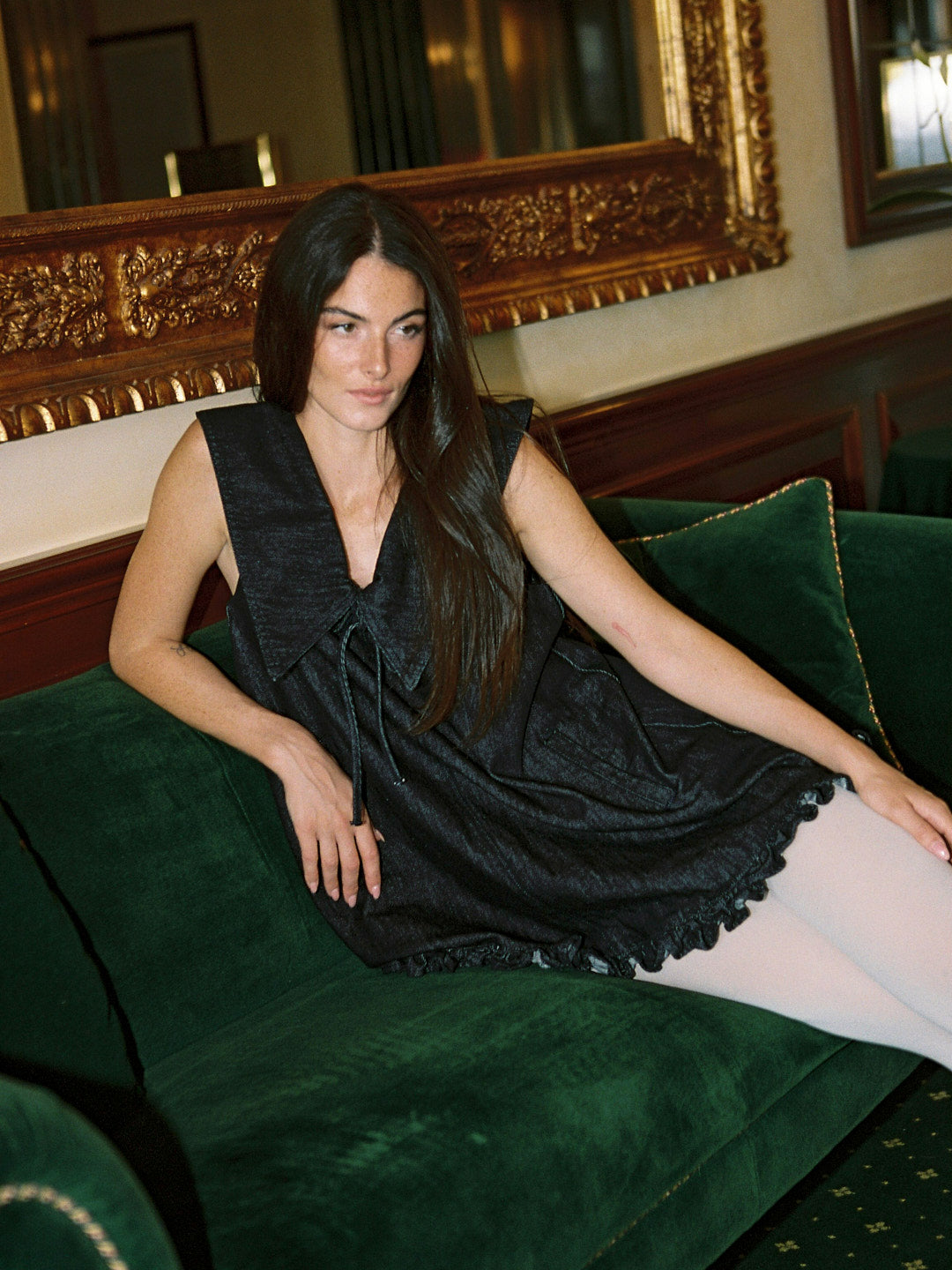 Jenny Mini Dress - Dark Wash Denim