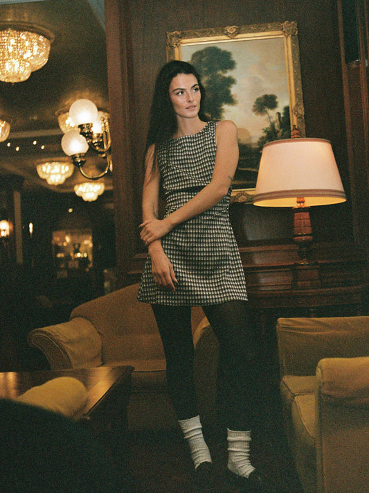 Cindy Dress - Cocoa Plaid