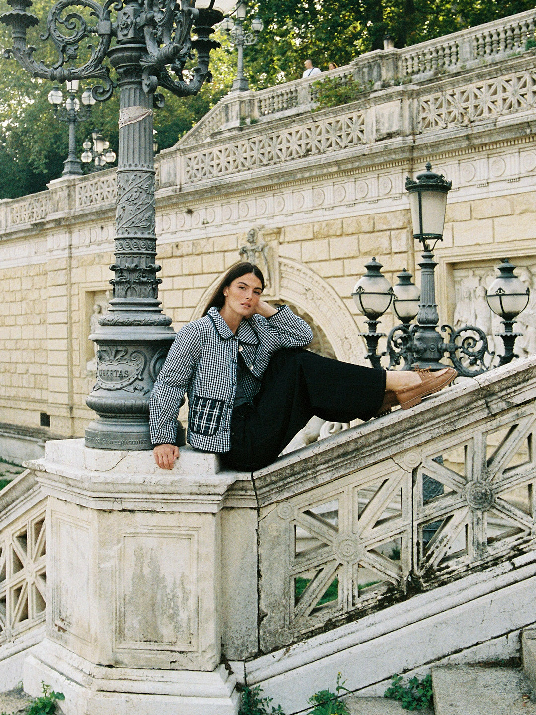 Lyra Quilted Jacket - Midnight Check Mix