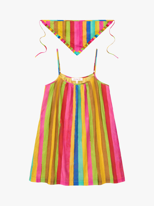Geneva Dress - Sherbert Stripe