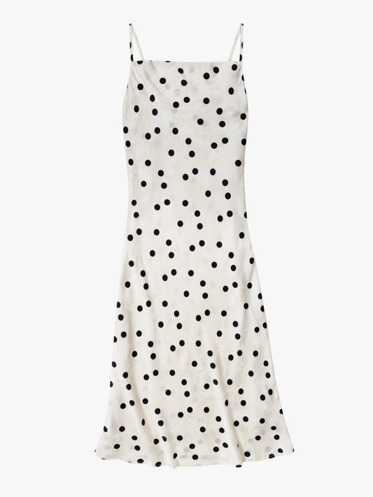 Griffin Dress - White Dot