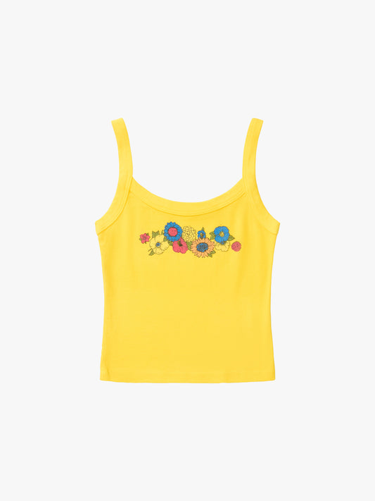 Harley Tank - Yellow Floral