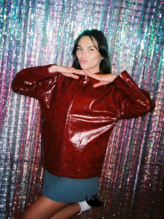 Macey Jacket - Vino Croc