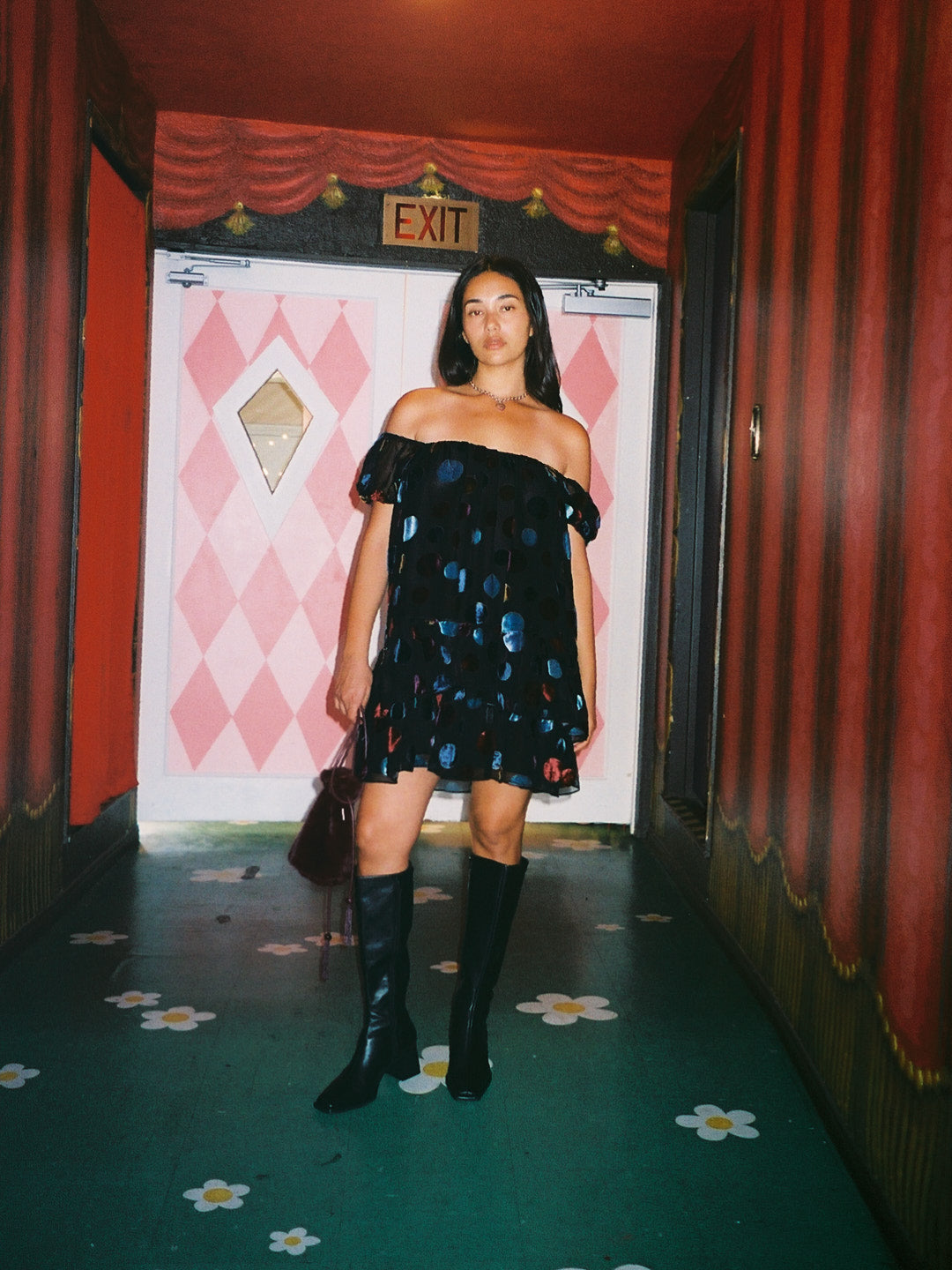 Sabrina Dress - Party Dot