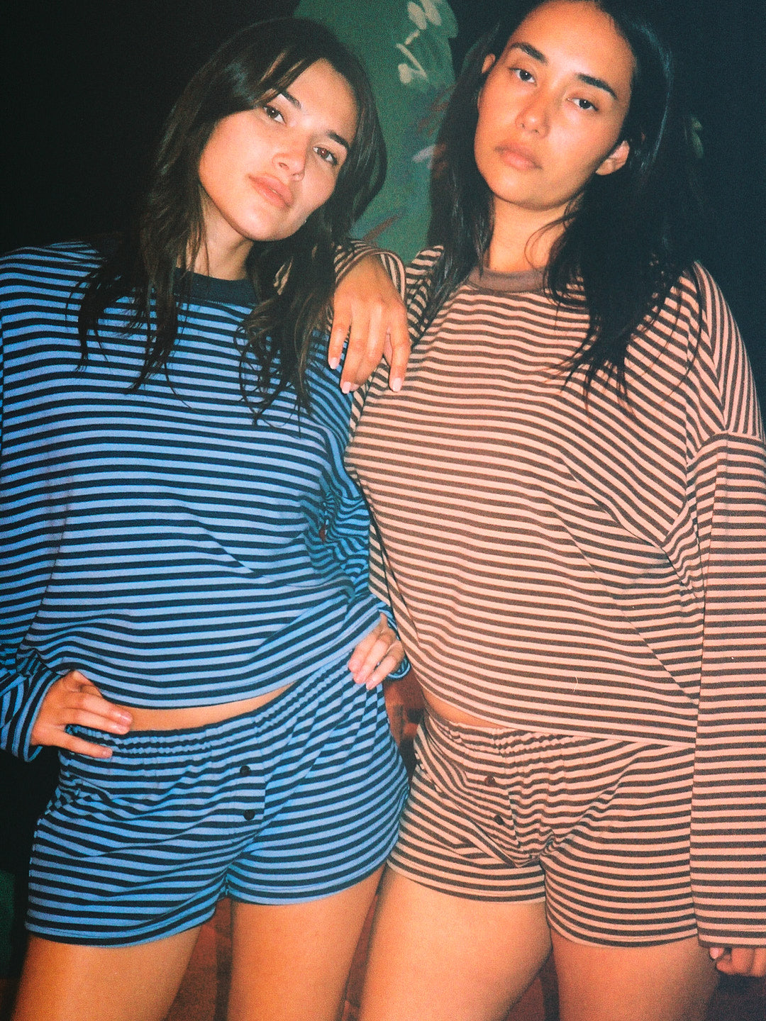 Mona Long Sleeve - Brown Stripe