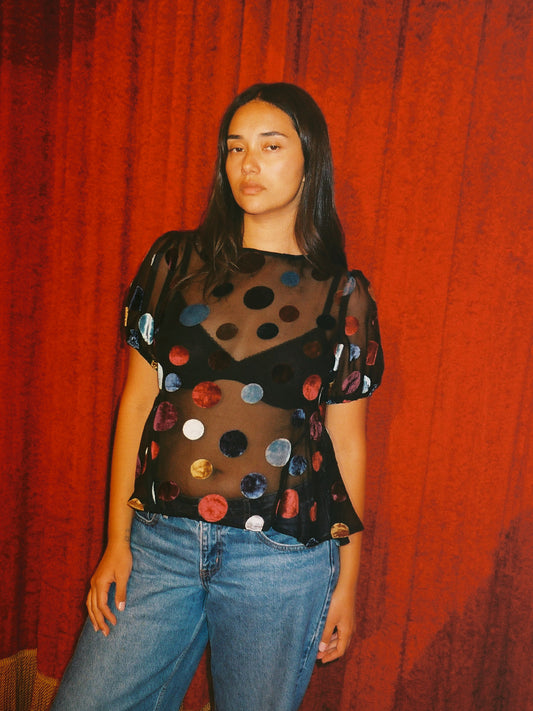 Petra Blouse - Party Dot