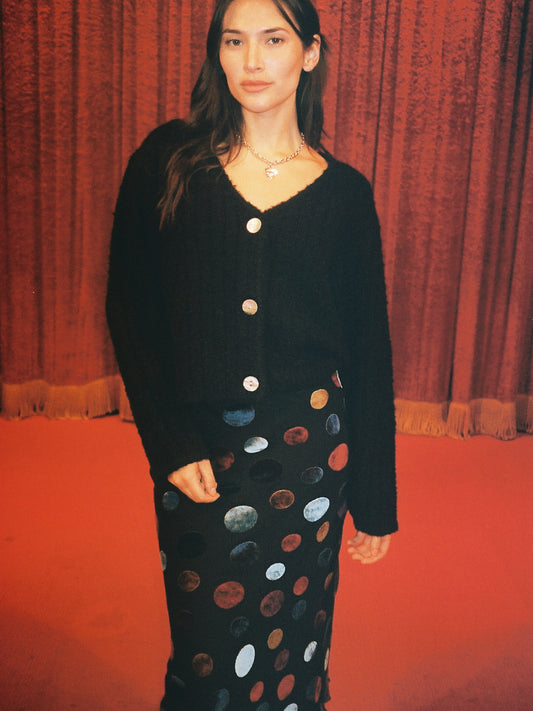 Issa V-Neck Cardi - Black