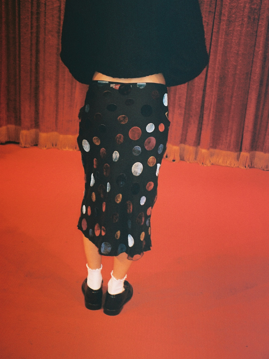 Sandy Midi Skirt - Party Dot