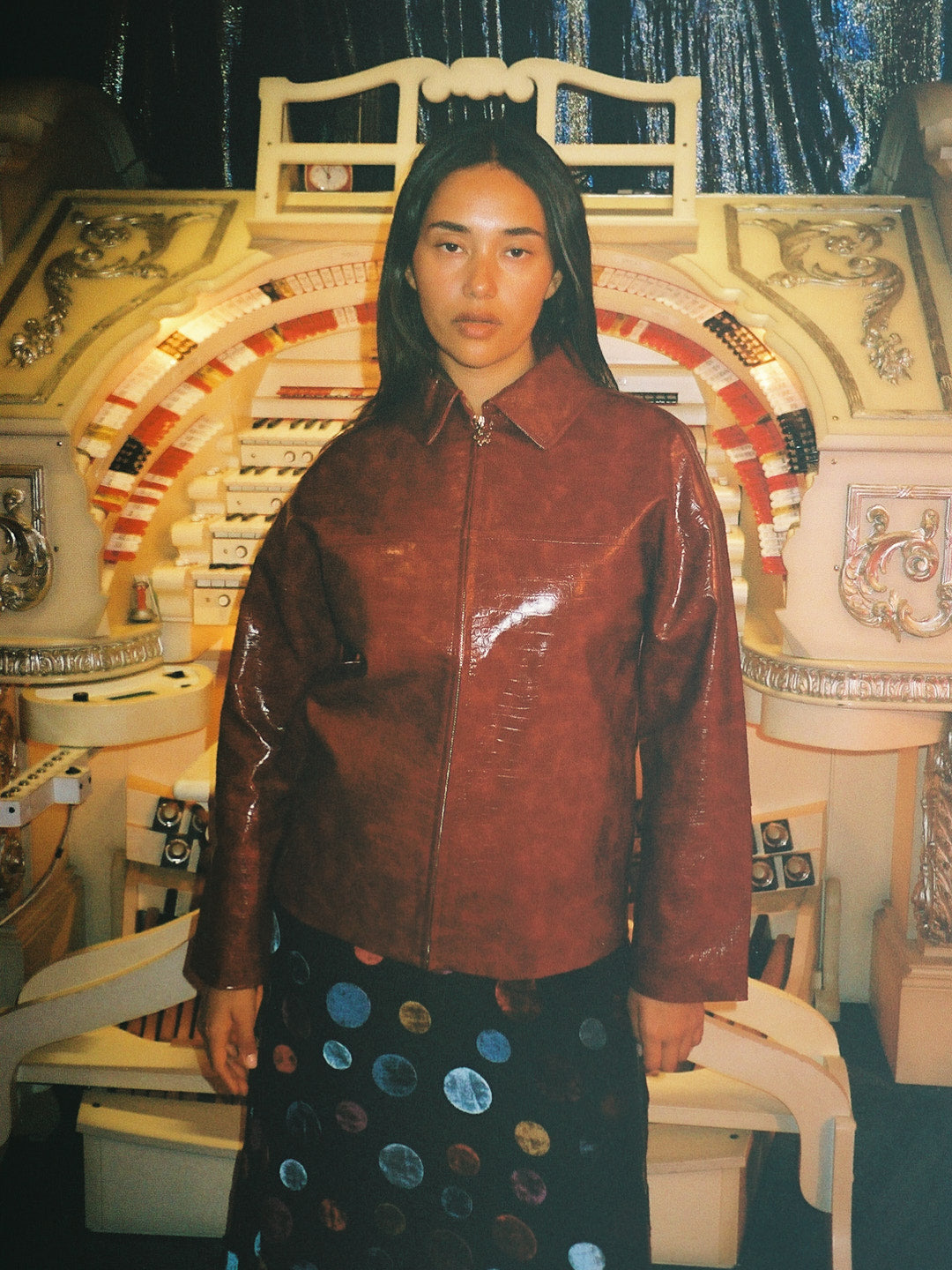 Macey Jacket - Vino Croc