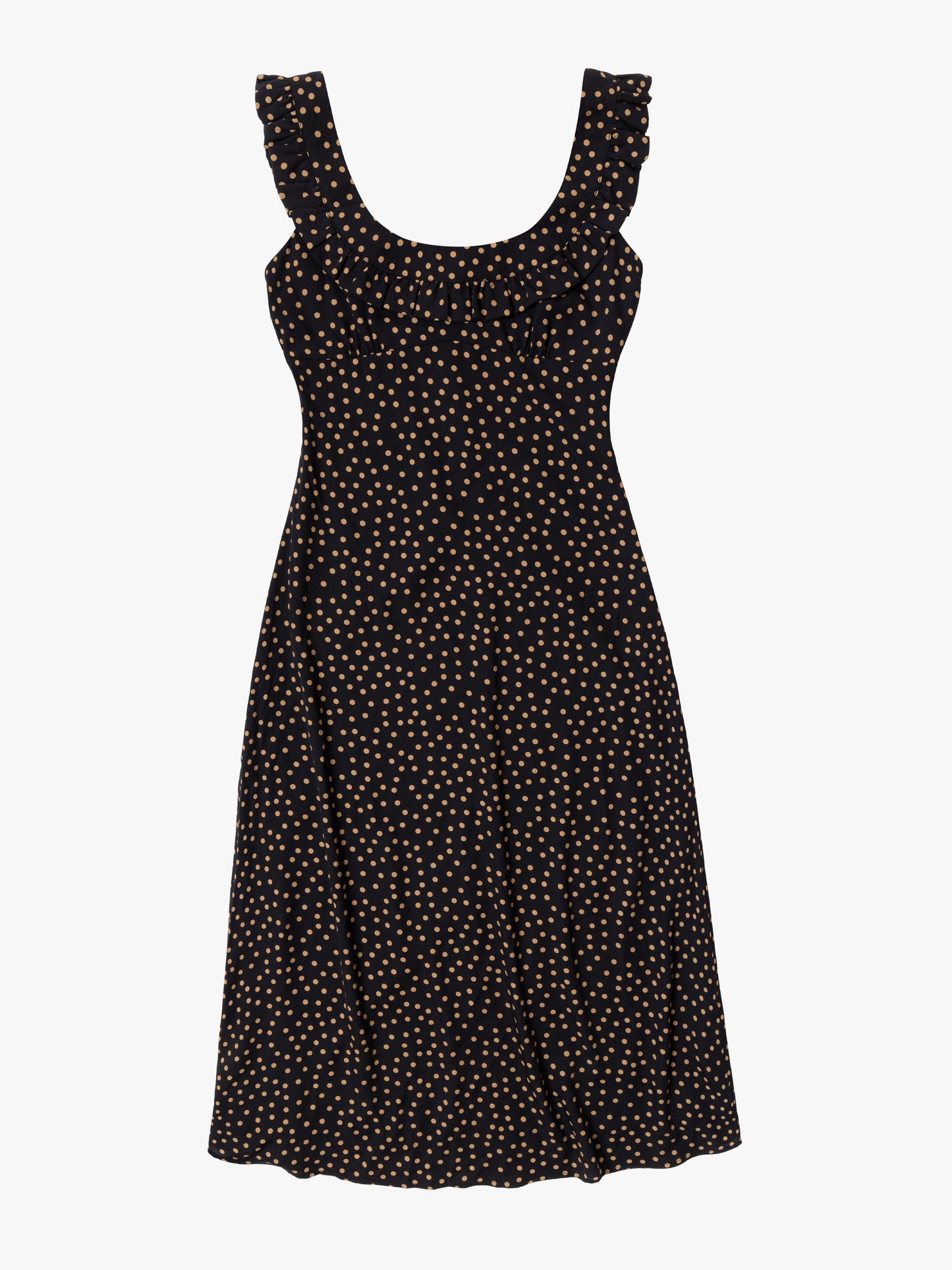 Iris Dress - Taupe Dot