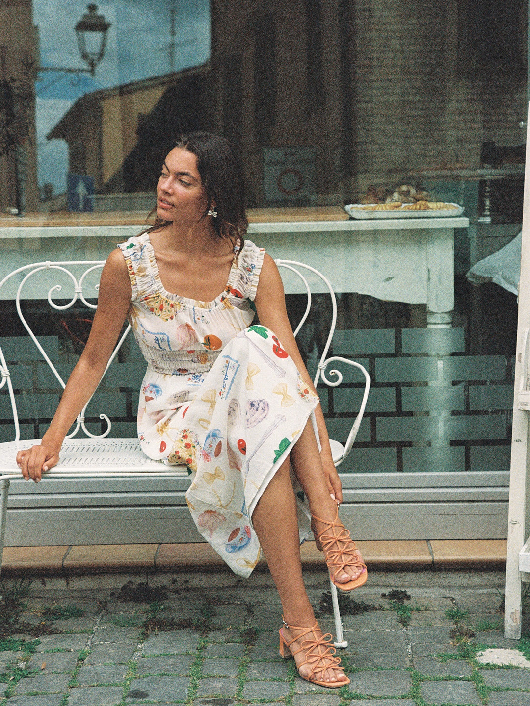 Carrie Bow Sandal - Creamsicle/Rouge