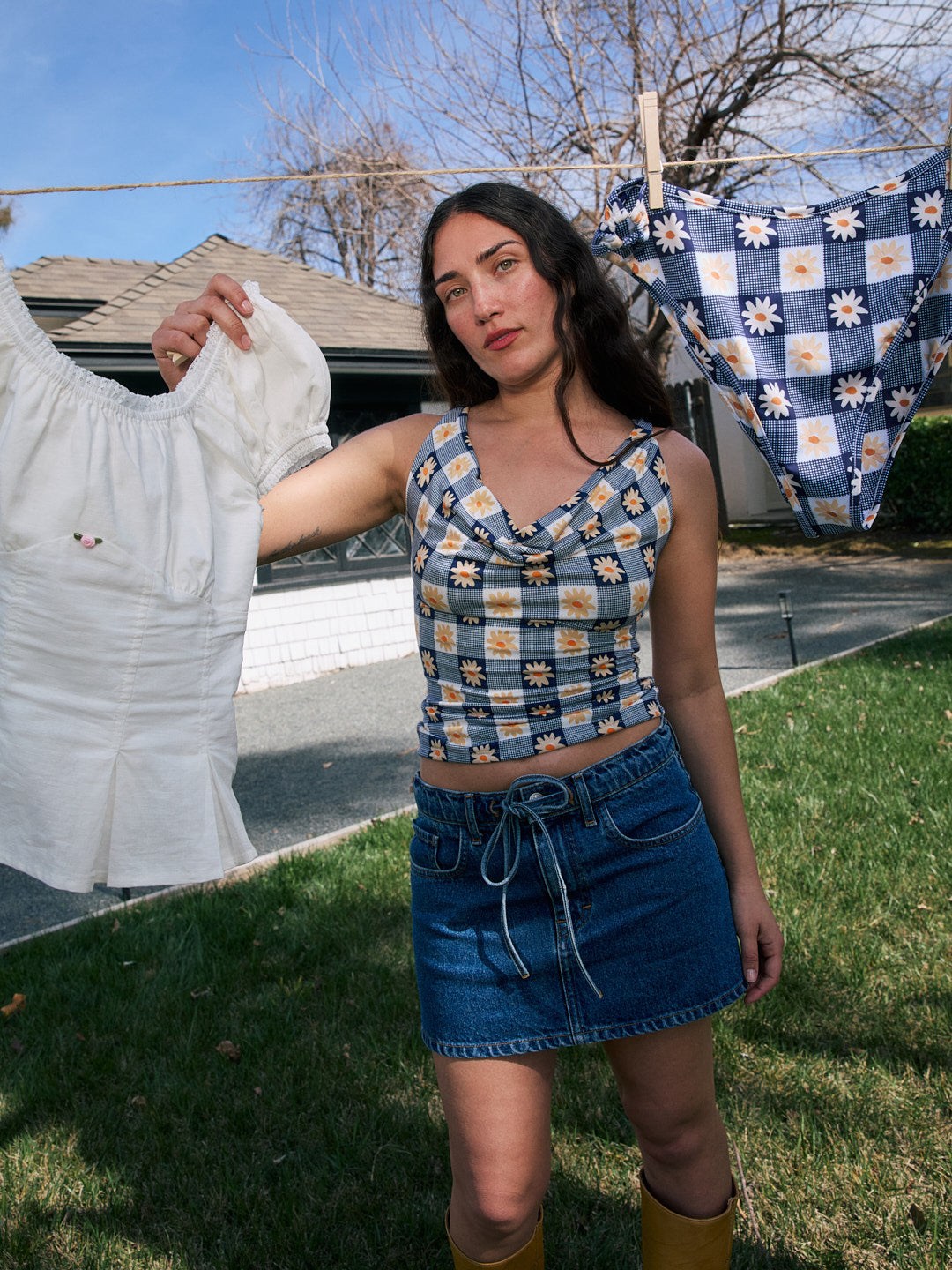 Blossom Skirt - Vintage Indigo Wash