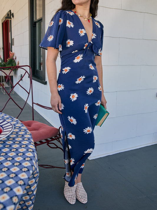 Jess Dress - Navy Daisy