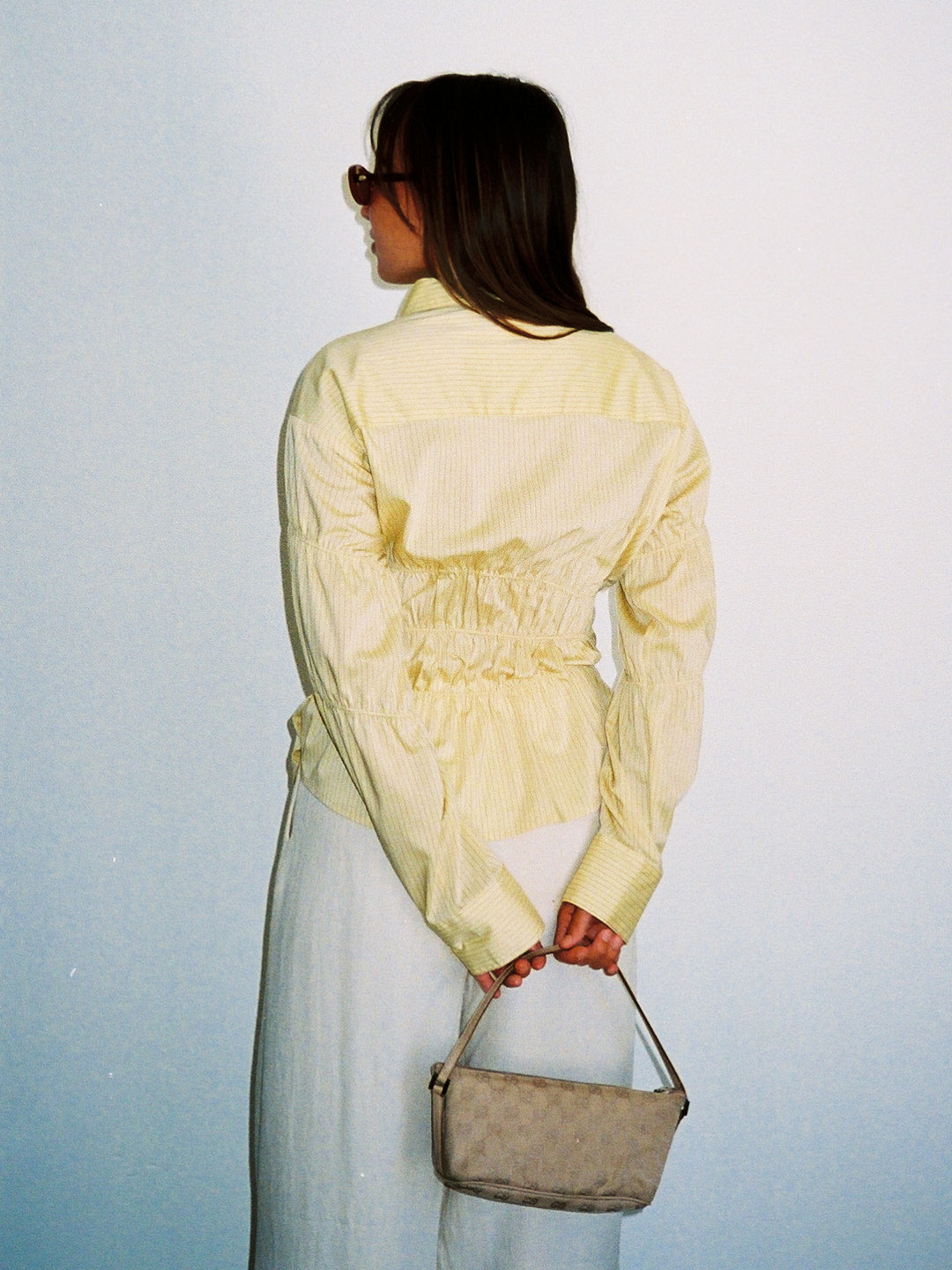 Junie Button Up - Meringue