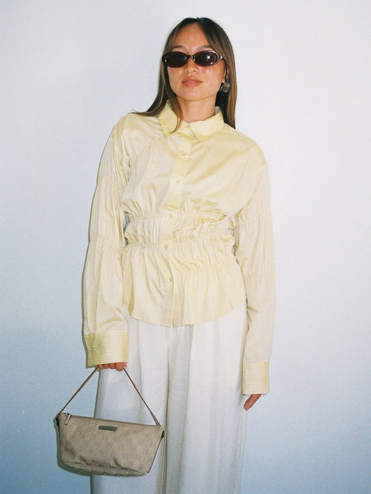 Junie Button Up - Meringue