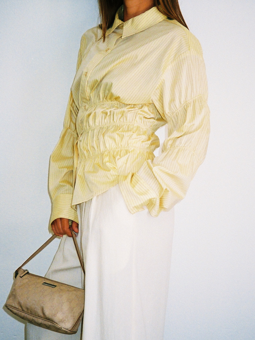 Junie Button Up - Meringue