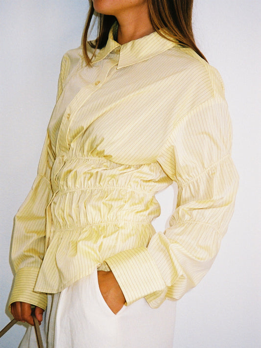 Junie Button Up - Meringue