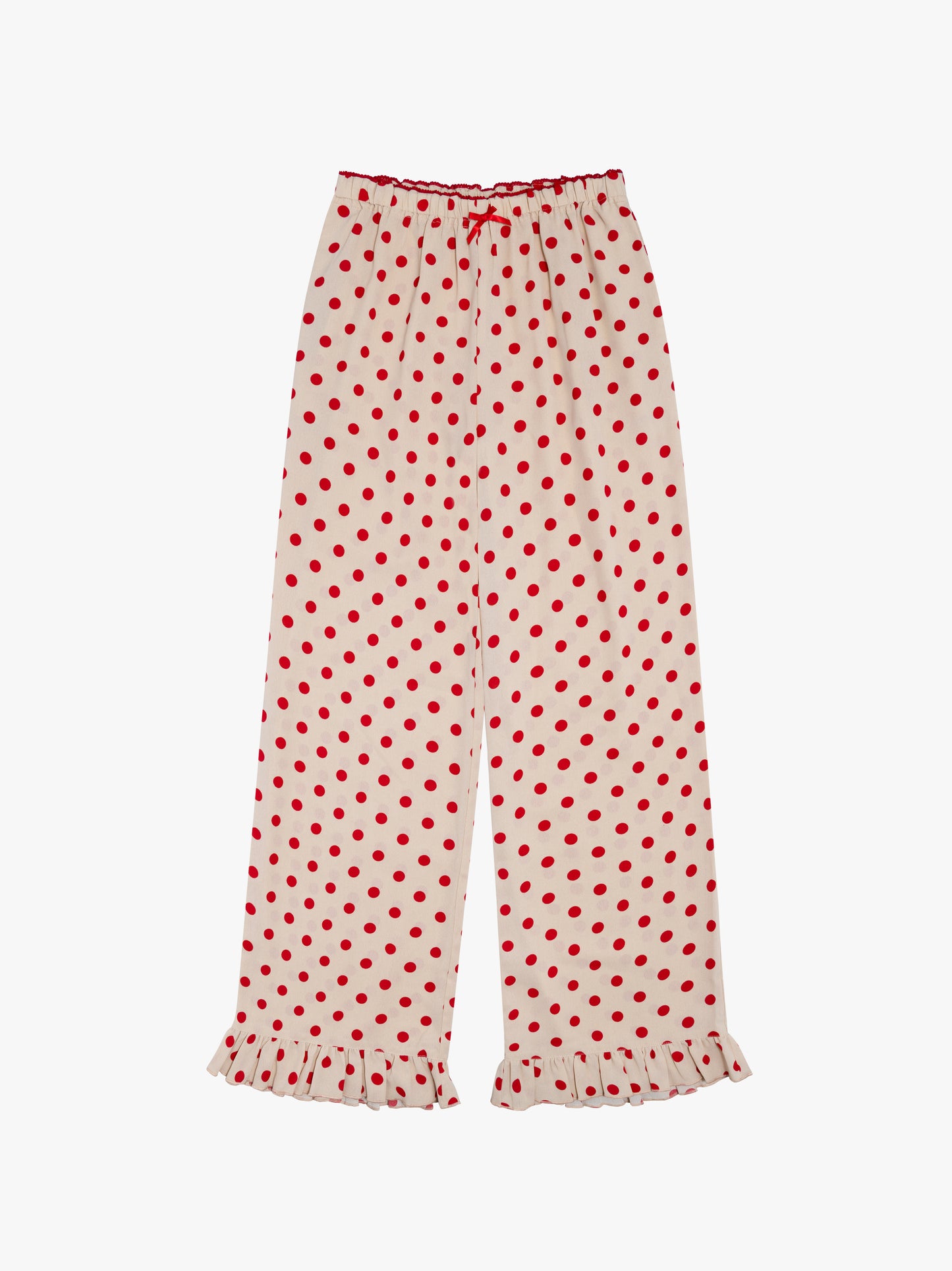 Liora Ruffle Pant - Scarlett Dot
